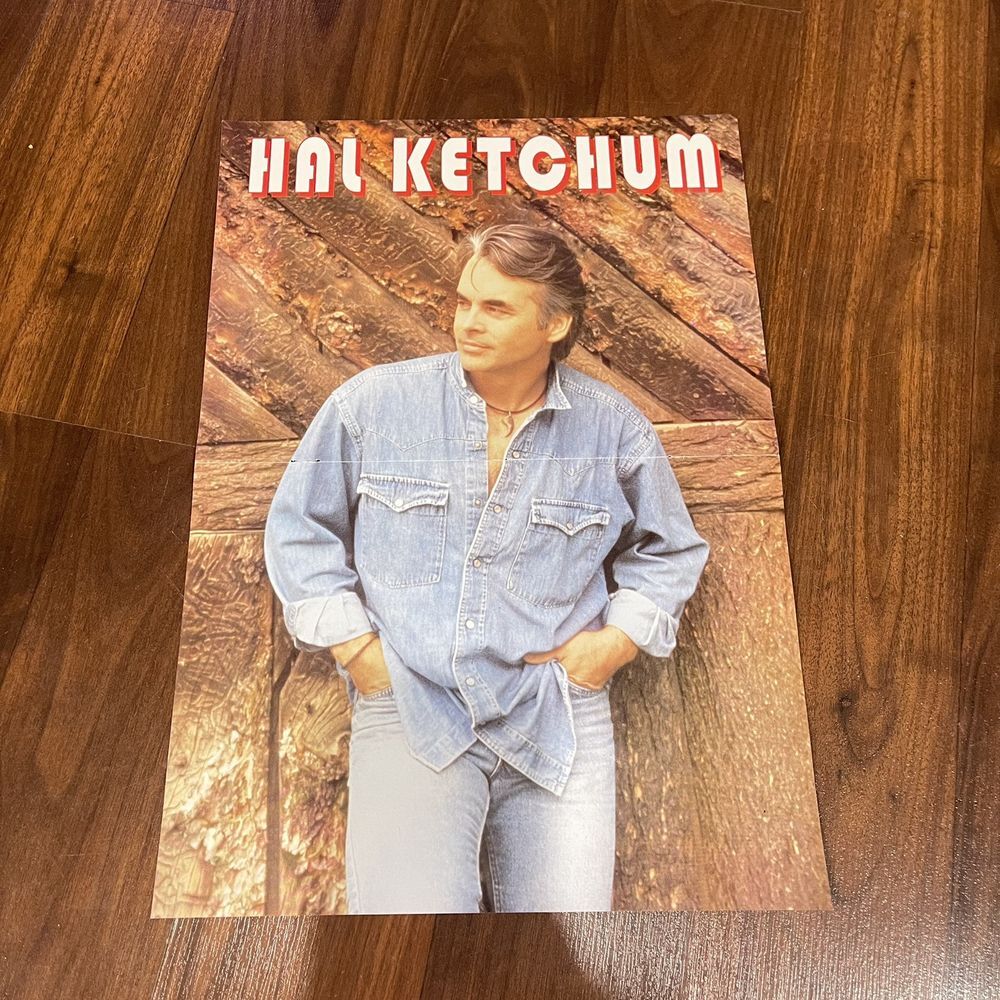Vintage‎ Country Music Magazine Poster Hal Ketchum 1 Side 8x10.5 Garth Brooks